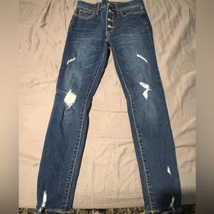 Old Navy Girls High Rise Rockstar Super Skinny Jeggings Sz 10